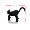 Lustige schwarze Katze, die Hundekleidung aufsteht Katze Haustier Kleidung Halloween Weihnachtskleidung für mittelgroße Hunde